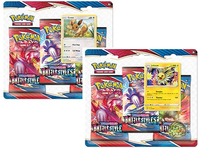 Pokemon - Battle Styles - 3 Pack Blister - 2 Blister Bundle available at 401 Games Canada