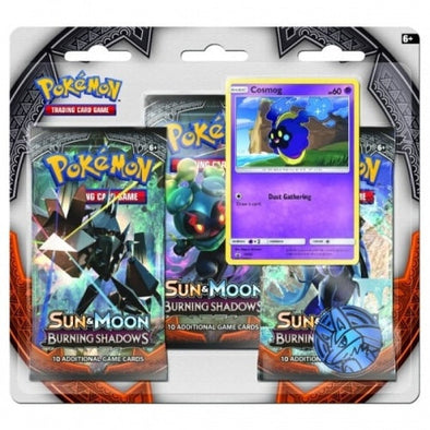 Pokemon - Burning Shadows 3 Pack Blister - Cosmog available at 401 Games Canada