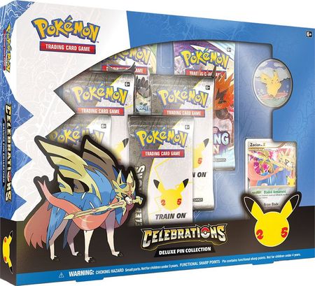 Pokemon - Celebrations - Deluxe Pin Collection - Zacian LV.X available at 401 Games Canada