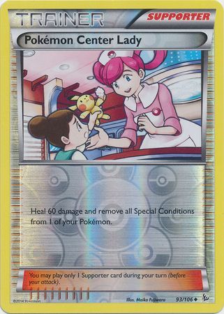 Pokemon Center Lady - 93/106 - Uncommon - Reverse Holo available at 401 Games Canada