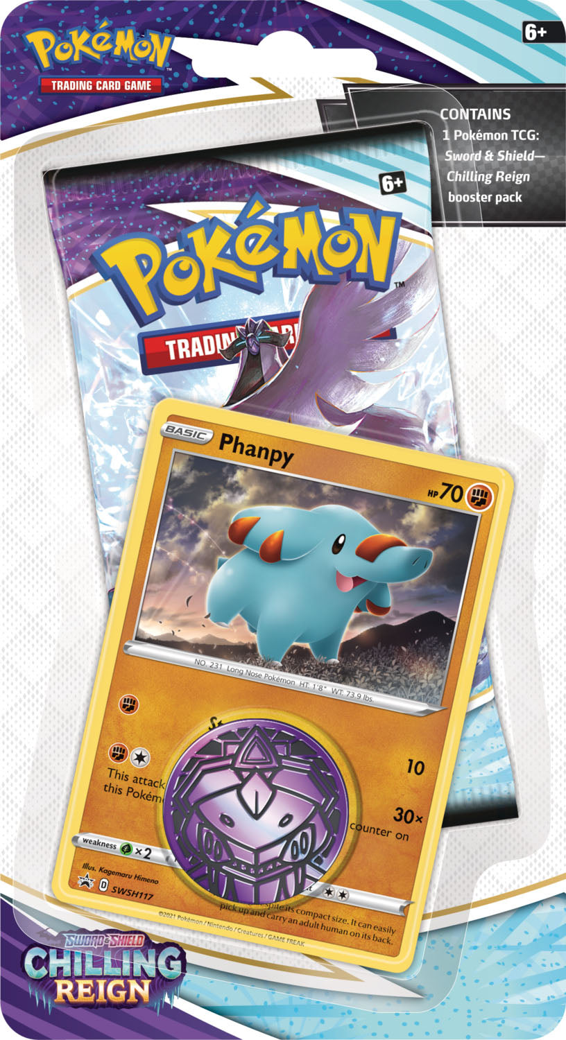 401 Games Canada - Pokemon - Chilling Reign - Checklane Blister - Phanpy 401 Games Canada - Pokemon - Chilling Reign - Checklane Blister - Phanpy