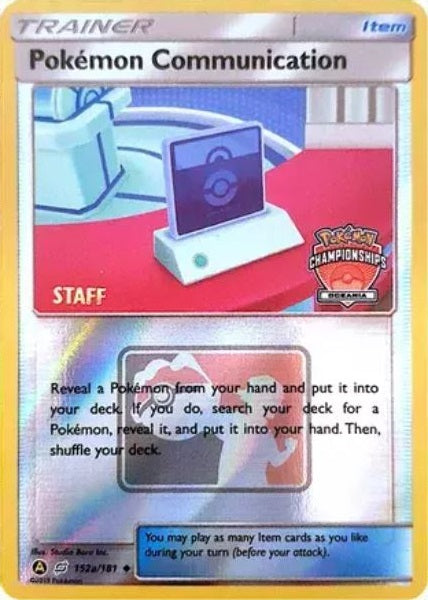 Pokemon Communication - 152a/181 - Promo (Staff Oceania Championships 2020) available at 401 Games Canada