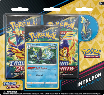 Pokemon - Crown Zenith - Pin Collection - Inteleon available at 401 Games Canada