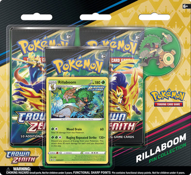 Pokemon - Crown Zenith - Pin Collection - Rillaboom available at 401 Games Canada