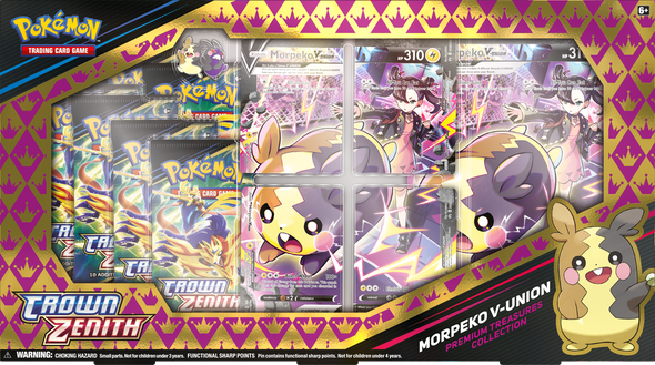 Pokemon - Crown Zenith - Premium Treasures Collection - Morpeko V-UNION available at 401 Games Canada