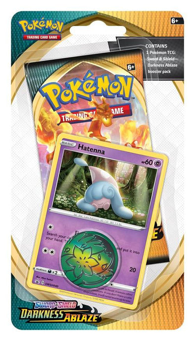 Pokemon - Darkness Ablaze - Checklane Blister - Hatenna available at 401 Games Canada