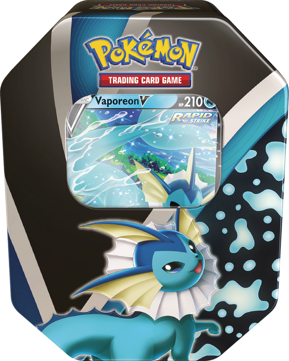 Pokemon - Eevee Evolutions V Tin - Vaporeon V available at 401 Games Canada