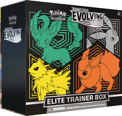 Pokemon - Evolving Skies - Elite Trainer Box - Umbreon, Flareon, Jolteon, and Leafeon available at 401 Games Canada