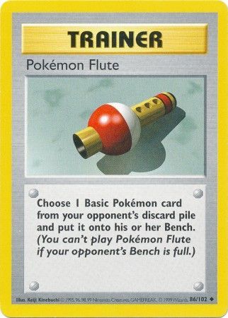 Pokemon Flute - 86/102 - Uncommon - Shadowless available at 401 Games Canada