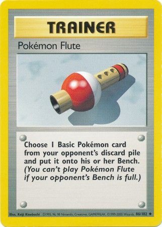 Pokemon Flute - 86/102 - Uncommon - Unlimited available at 401 Games Canada