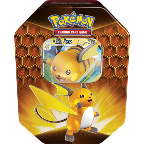 Pokemon - Hidden Fates Tin - Raichu GX available at 401 Games Canada