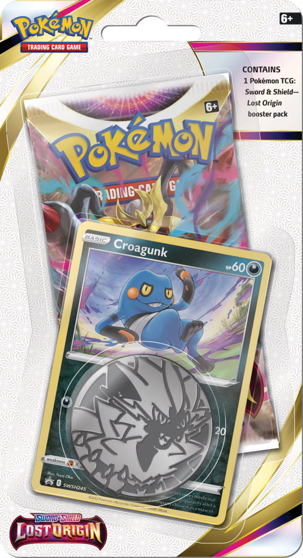 Pokemon - Lost Origin - Checklane Blister - Croagunk available at 401 Games Canada