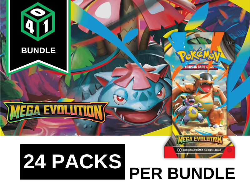 401 Games Canada - Pokemon - Mega Evolution - Base Set - Sleeved Booster Pack 24 Pack Bundle 401 Games Canada - Pokemon - Mega Evolution - Base Set - Sleeved Booster Pack 24 Pack Bundle