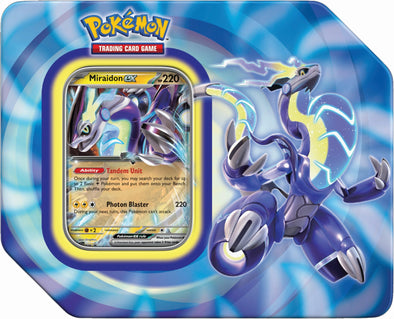 Pokemon - Paldea Legends Tin - Miraidon ex available at 401 Games Canada