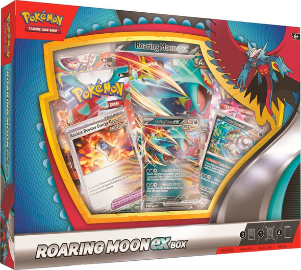 Pokemon - Roaring Moon ex Box (Pre-Order) available at 401 Games Canada