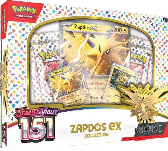 Pokemon - Scarlet & Violet - 151 - Zapdos ex Collection Box available at 401 Games Canada