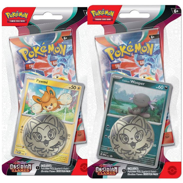 Pokemon - Scarlet and Violet - Obsidian Flames - Checklane Blister Bundle available at 401 Games Canada