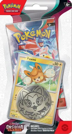 Pokemon - Scarlet and Violet - Obsidian Flames - Checklane Blister - Pawmi available at 401 Games Canada