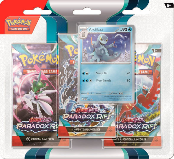 Pokemon - Scarlet and Violet - Paradox Rift - 3 Pack Blister - Arctibax available at 401 Games Canada