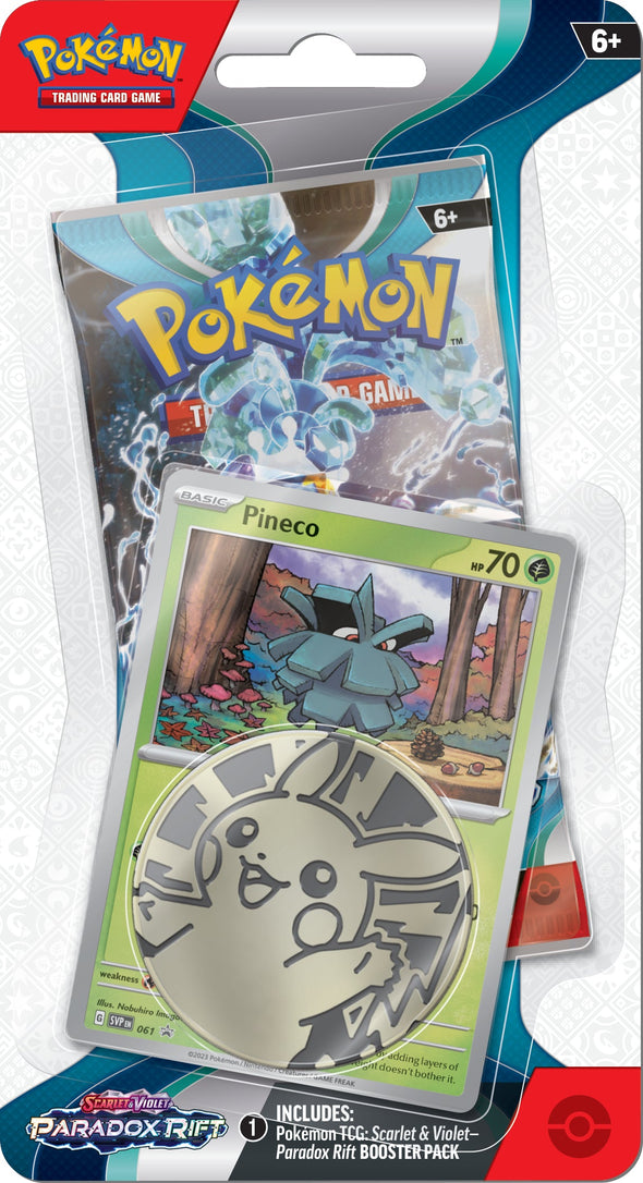 Pokemon - Scarlet and Violet - Paradox Rift - Checklane Blister - Pineco available at 401 Games Canada