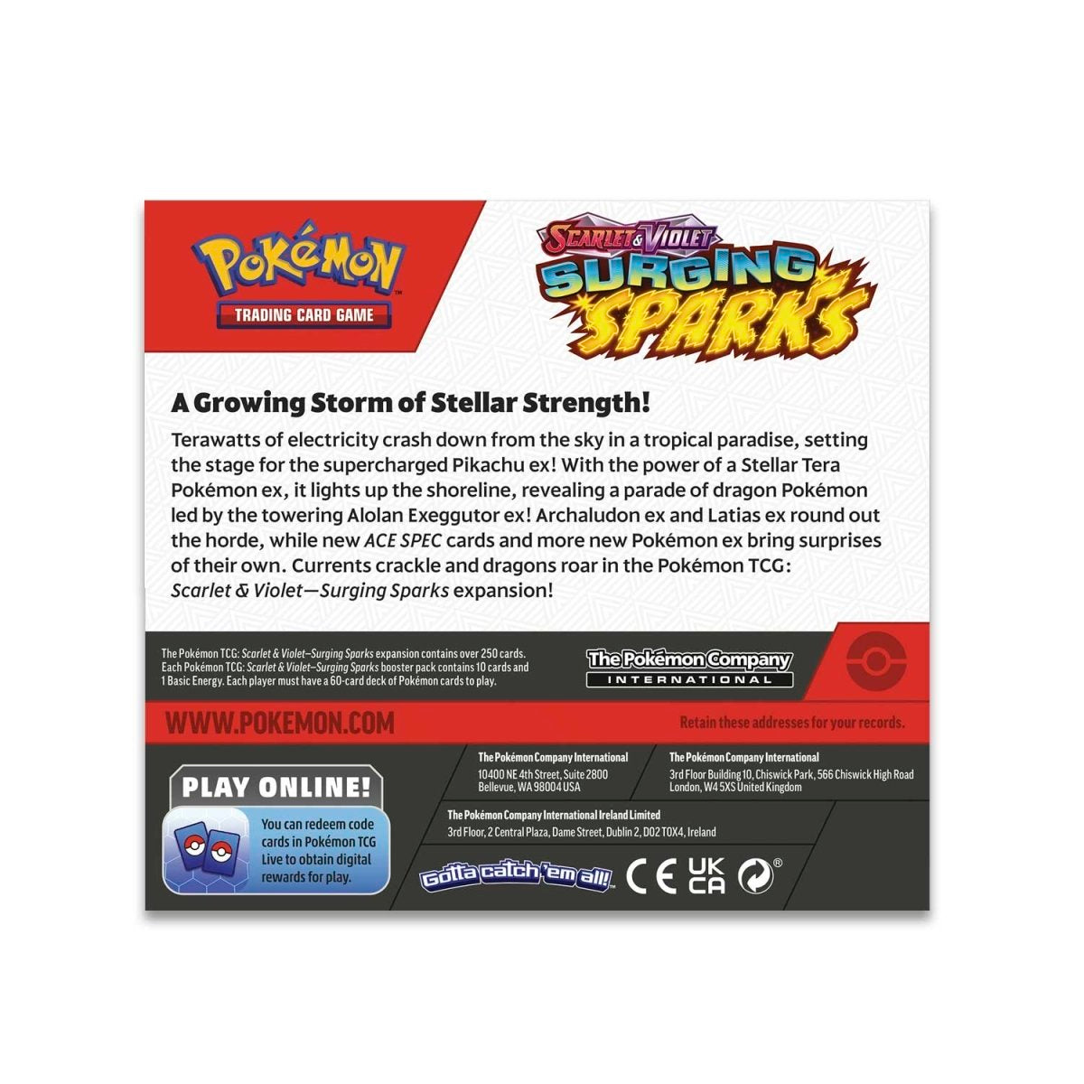401 Games Canada - Pokemon - Scarlet and Violet - Surging Sparks - Booster Box 401 Games Canada - Pokemon - Scarlet and Violet - Surging Sparks - Booster Box