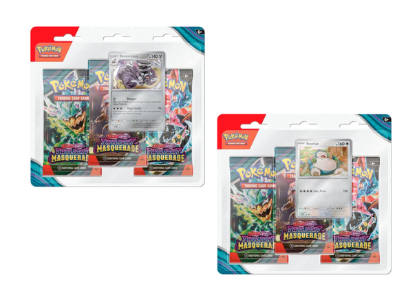 Pokemon - Scarlet and Violet - Twilight Masquerade - 3 Pack Blister Bundle