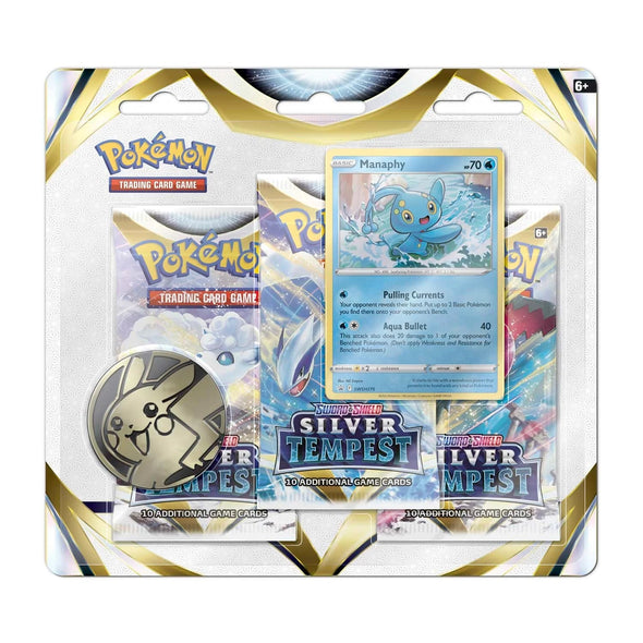 Pokemon - Silver Tempest - 3 Pack Blister - Manaphy available at 401 Games Canada