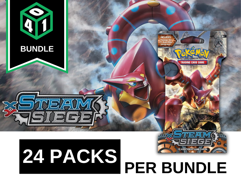 401 Games Canada - Pokemon - Steam Siege - Sleeved Booster Pack - 24 Pack Bundle 401 Games Canada - Pokemon - Steam Siege - Sleeved Booster Pack - 24 Pack Bundle