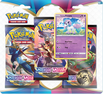 Pokemon - Sword and Shield 3-Pack Blister - Galarian Ponyta available at 401 Games Canada