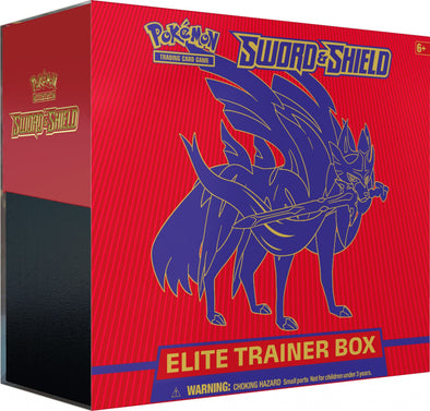 Pokemon - Sword and Shield Elite Trainer Box - Zacian available at 401 Games Canada