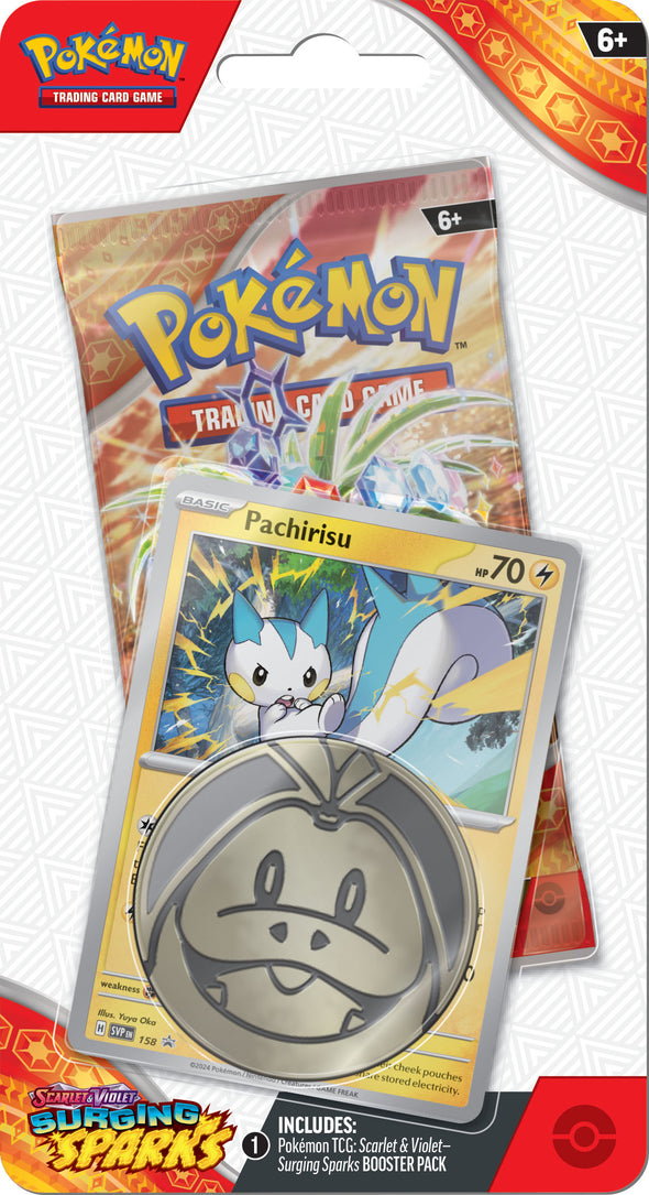 Pokemon - Scarlet and Violet - Surging Sparks - Checklane Blister - Pachirisu