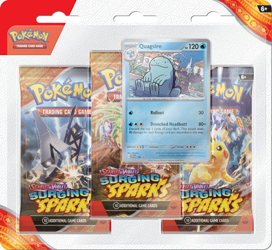 Pokemon - Scarlet and Violet - Surging Sparks - 3 Pack Blister - Quagsire