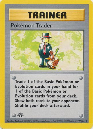 Pokemon Trader - 77/102 - Rare - 1st Edition available at 401 Games Canada