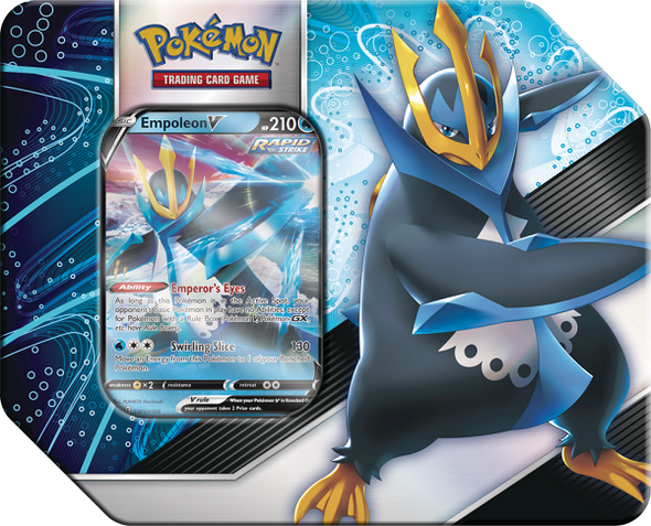 Pokemon - V Strikers Tin - Empoleon available at 401 Games Canada