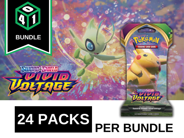 Pokemon - Vivid Voltage - Sleeved Booster Pack - 24 Pack Bundle