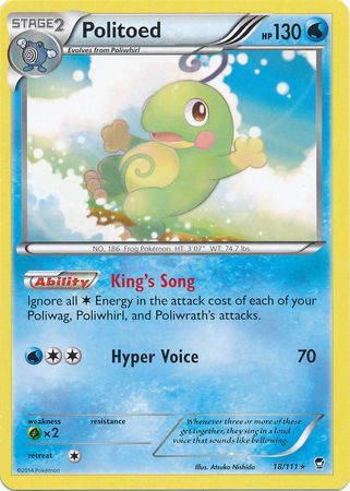 Politoed - 18/111 - Rare available at 401 Games Canada