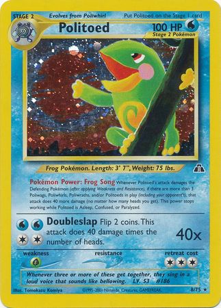 Politoed - 8/75 - Holo - Unlimited available at 401 Games Canada