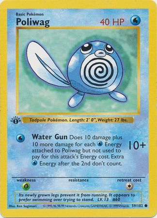 Poliwag - 59/102 - Common - 1st Edition available at 401 Games Canada