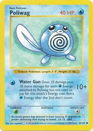 Poliwag - 59/102 - Common - Shadowless available at 401 Games Canada