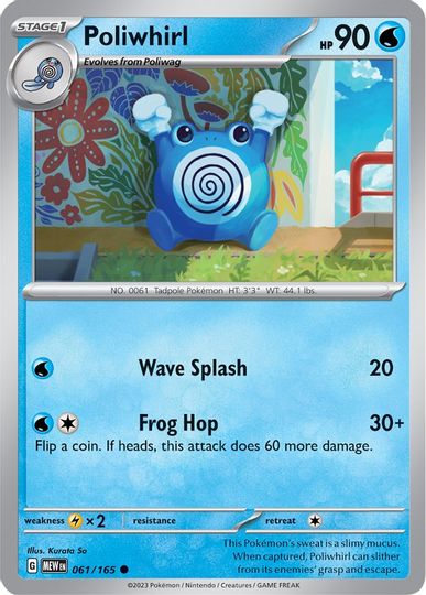Poliwhirl - 061/165 - Common available at 401 Games Canada