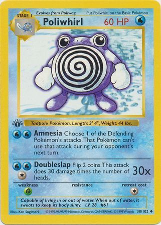 Poliwhirl - 38/102 - Uncommon - 1st Edition available at 401 Games Canada