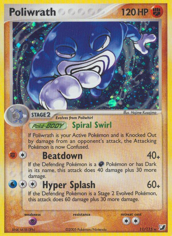 Poliwrath - 11/115 - Holo Rare available at 401 Games Canada