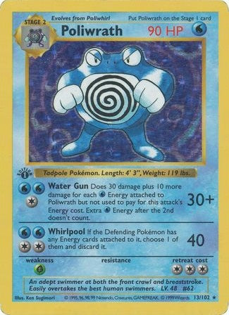 Poliwrath - 13/102 - Holo - 1st Edition available at 401 Games Canada