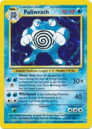 Poliwrath - 13/102 - Holo - Unlimited available at 401 Games Canada