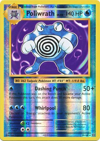 Poliwrath - 25/108 - Holo Rare - Reverse Holo available at 401 Games Canada