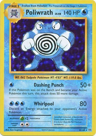 Poliwrath - 25/108 - Holo Rare available at 401 Games Canada