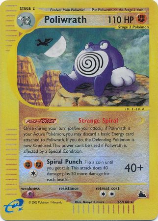 Poliwrath - 26/144 - Rare - Reverse Holo available at 401 Games Canada