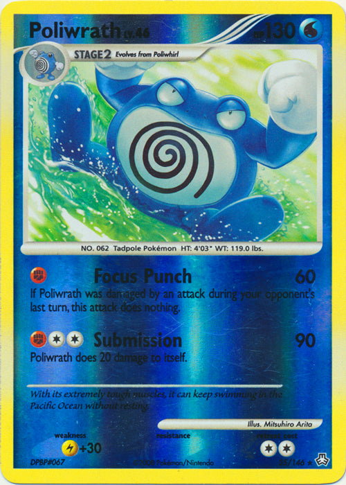 Poliwrath - 35/146 - Rare - Reverse Holo available at 401 Games Canada