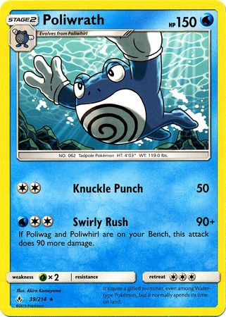 Poliwrath - 39/214 - Rare available at 401 Games Canada