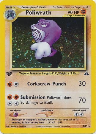 Poliwrath - 9/75 - Holo - 1st Edition available at 401 Games Canada